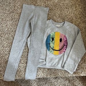 Gymboree Sweatshirt and Leggings. Size L
